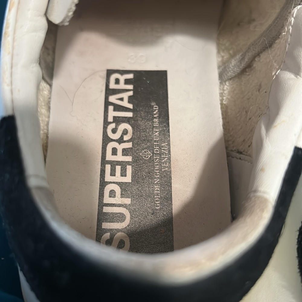 Golden Goose Superstar Sneakers Black Star - Picture 10 of 10